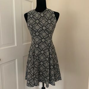 Zara stretch print dress